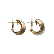 Yellow Gold Diamond Earrings