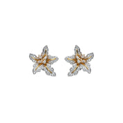 Diamond Floral Earrings