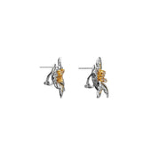 Diamond Floral Earrings