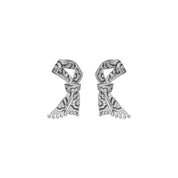 Diamond Ribbon Earrings