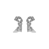 Diamond Ribbon Earrings