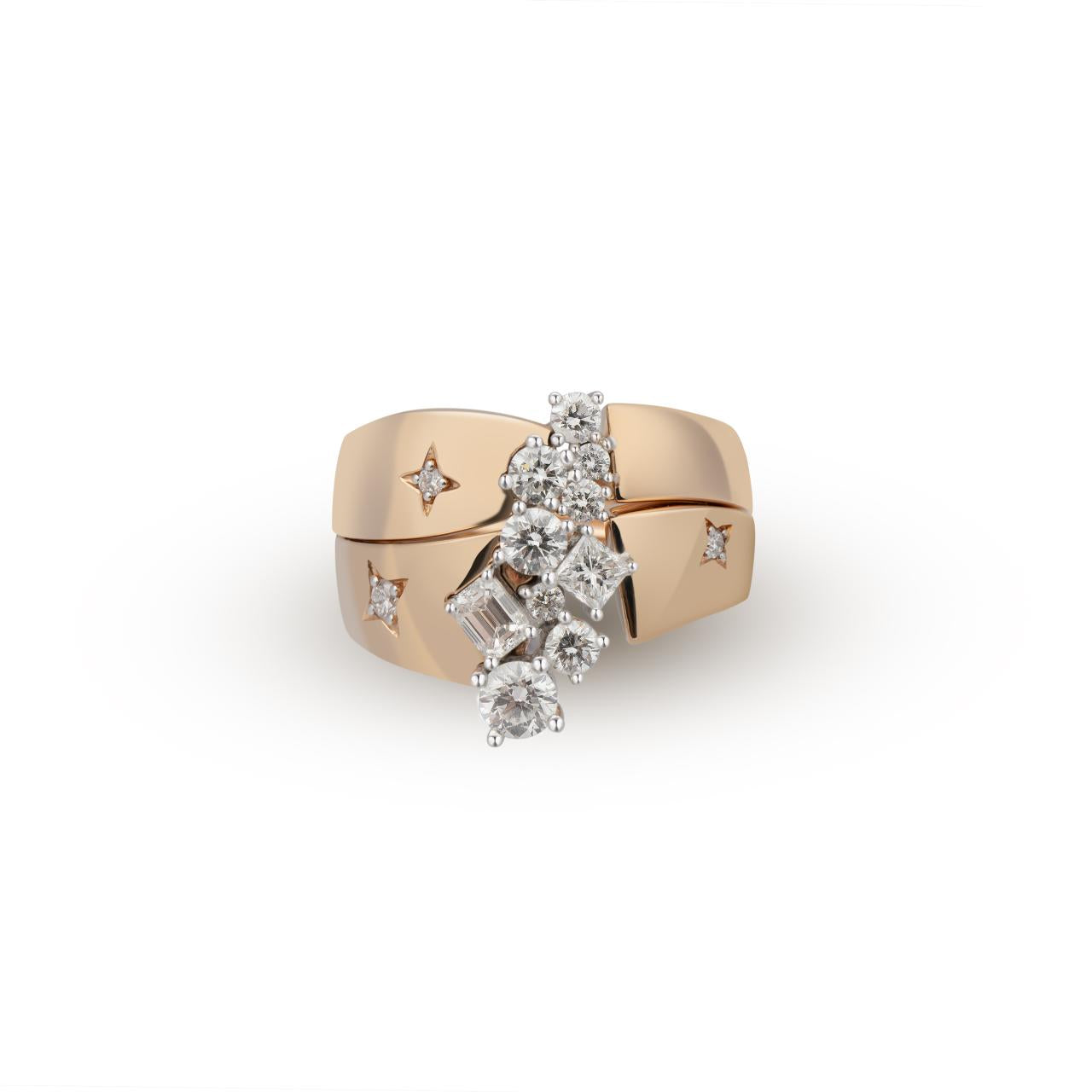 Starry Night Fancy Stackable Ring - K.S. Sze & Sons