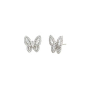Diamond Butterfly Earrings