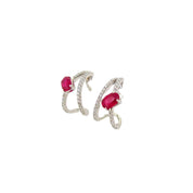 Ruby Diamond Earrings - K.S. Sze & Sons