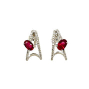 Ruby Diamond Earrings