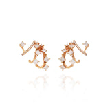 Hoop Row Diamond Earrings