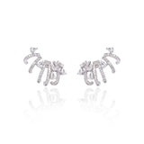 Hoop Row Diamond Earrings