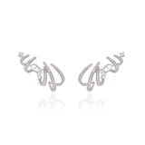 Hoop Row Diamond Earrings