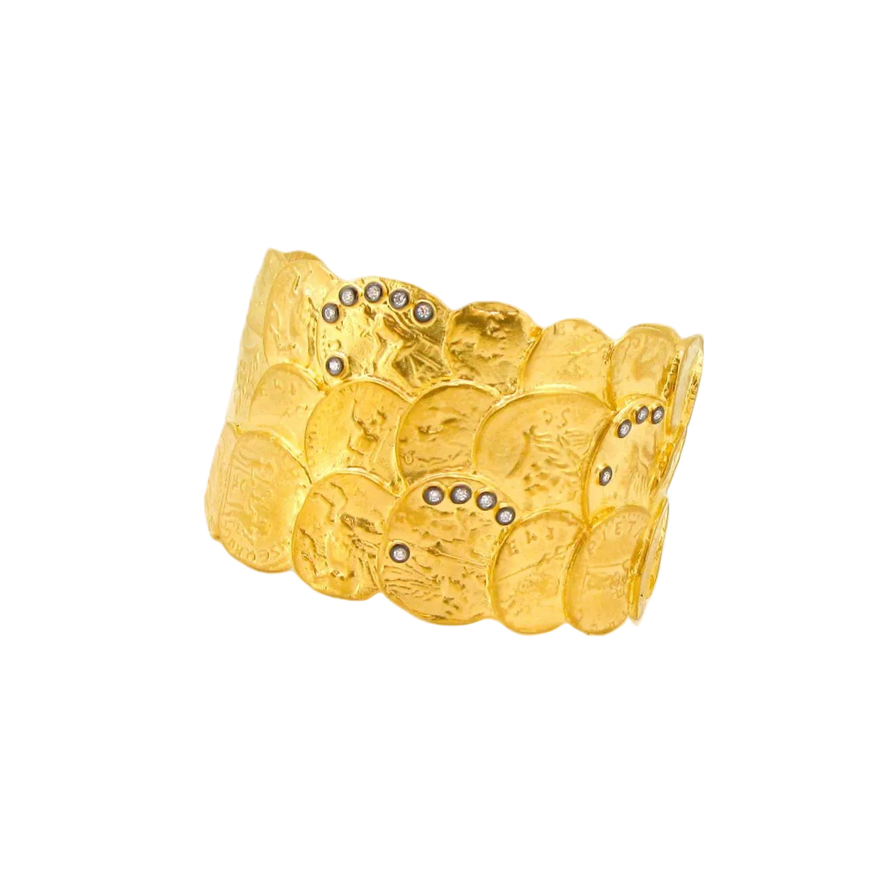 Coins Cuff Bangle - K.S. Sze & Sons