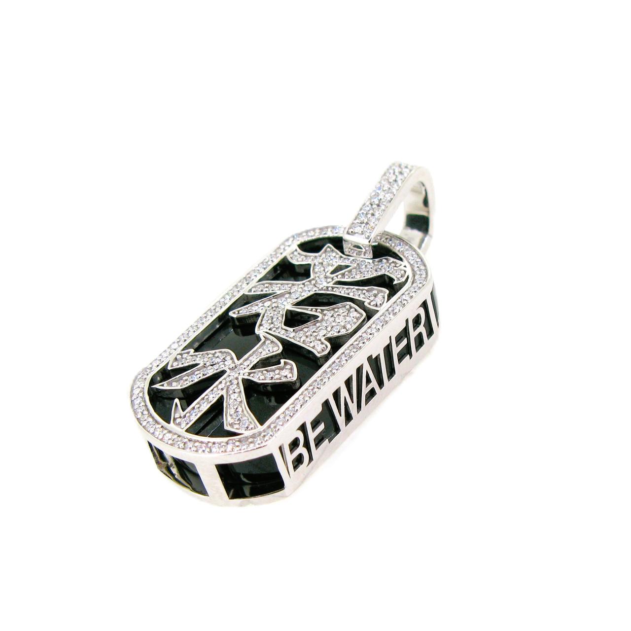 "Be Water" Diamond Pendant - K.S. Sze & Sons