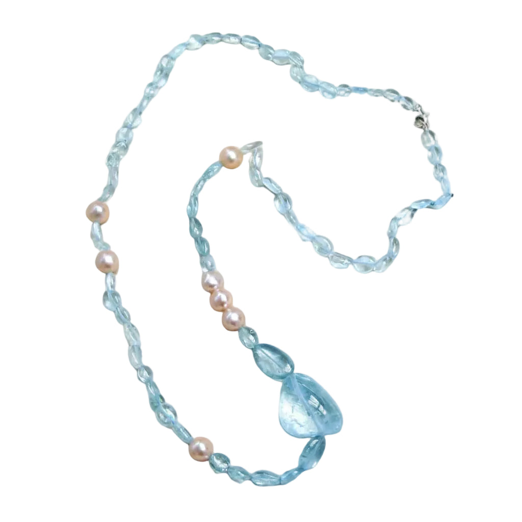 Aquamarine Necklace - K.S. Sze & Sons