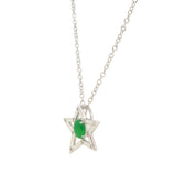 Jade Diamond Star Necklace