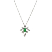 Jade Diamond Star Necklace