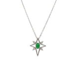 Jade Diamond Star Necklace