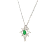 Jade Diamond Star Necklace