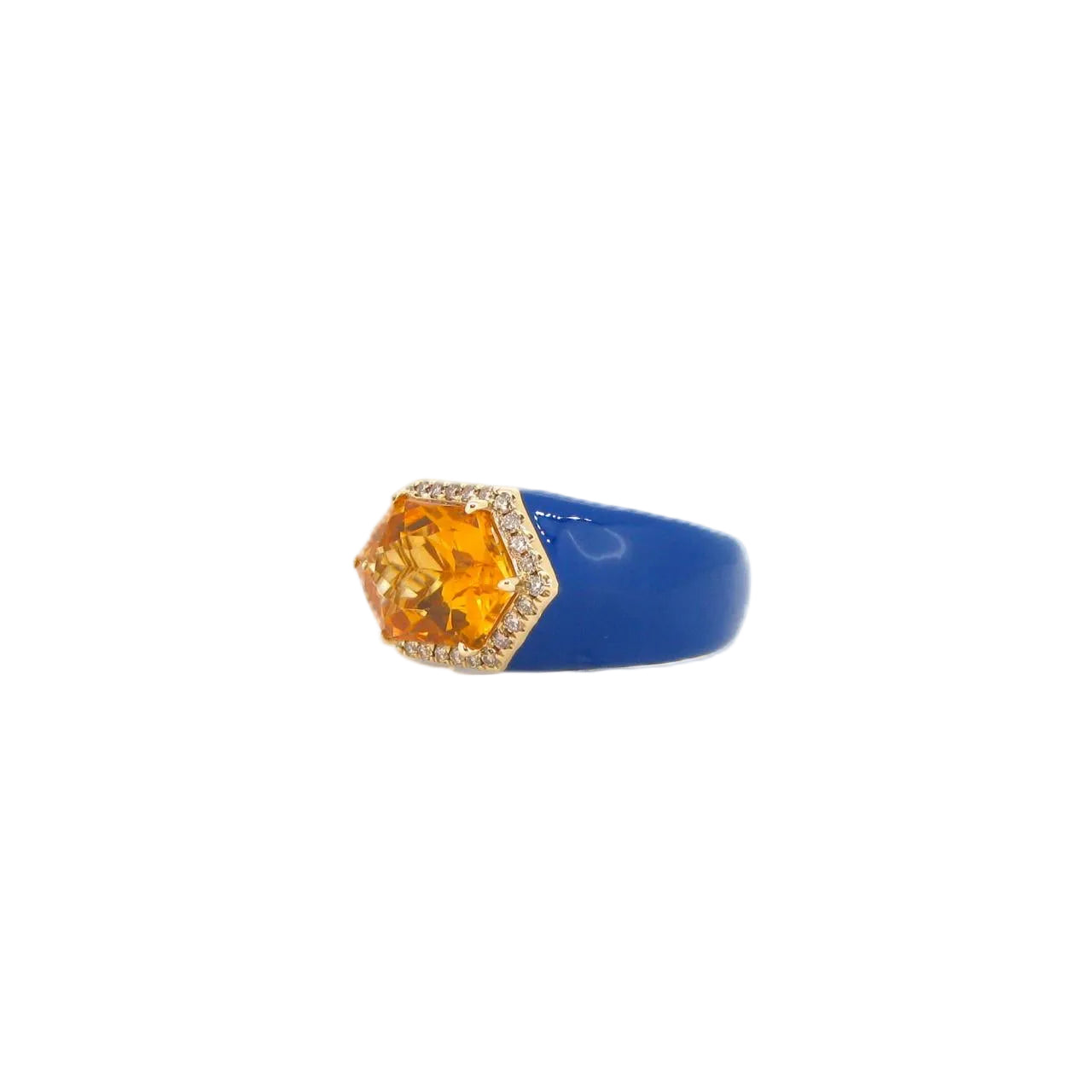 Orange in Blue Crate Ring