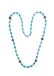 Turquoise & Pearl Necklace
