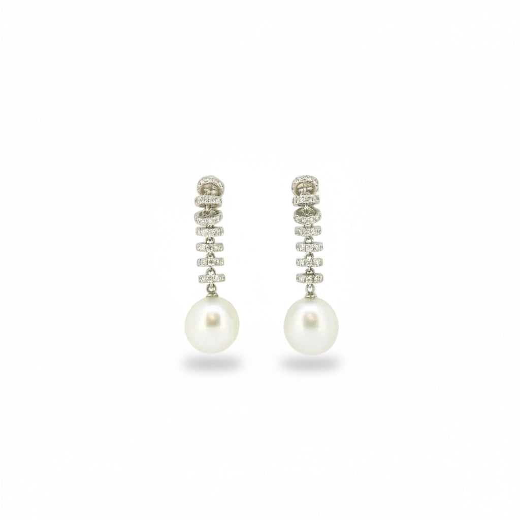 Pearl Diamond Earrings