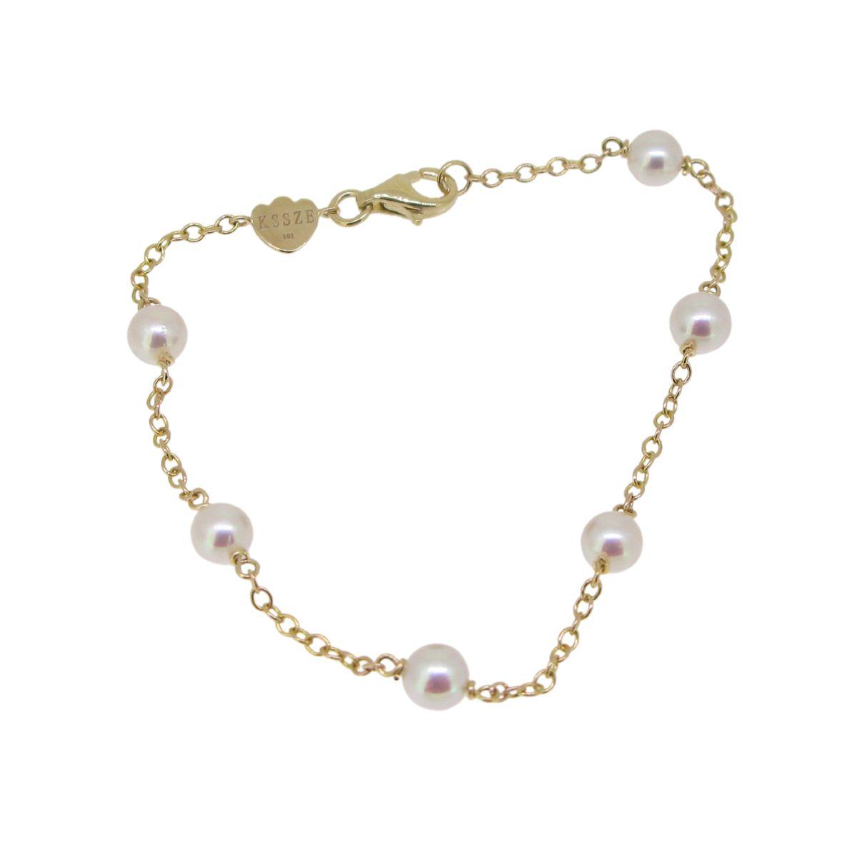 Diamond & Pearl Bracelet - K.S. Sze & Sons