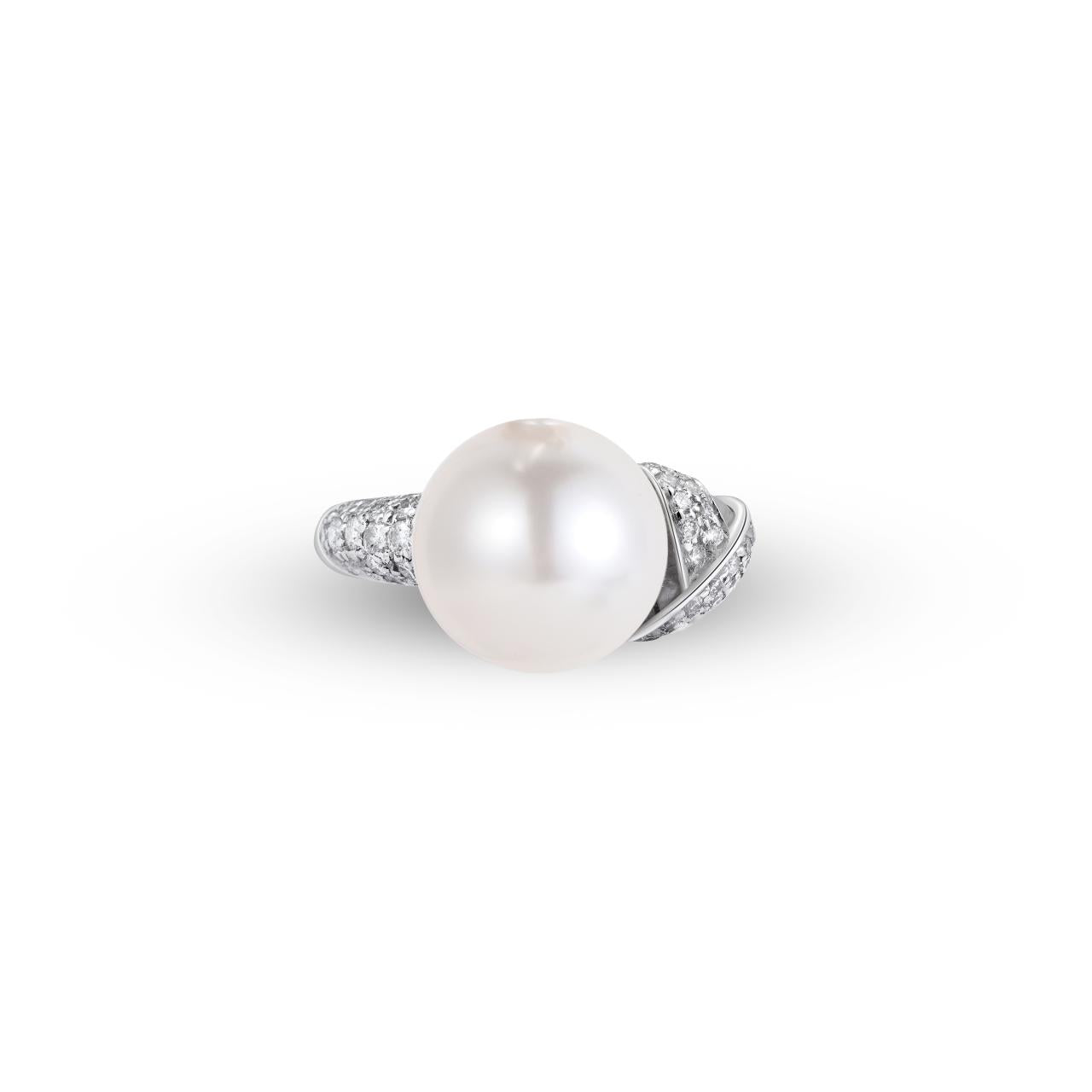 South Sea Pearl & Diamond Ring - K.S. Sze & Sons