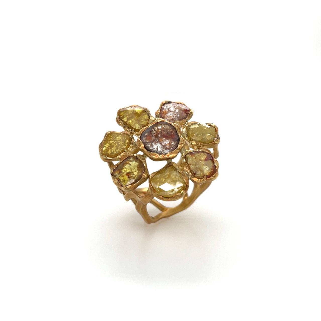 Flat Color Diamond Ring - K.S. Sze & Sons