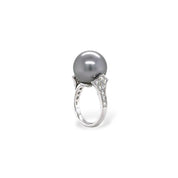 Tahitian Pearl & Diamond Ring - K.S. Sze & Sons