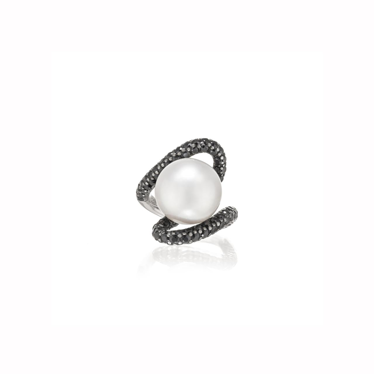 South Sea Pearl & Diamond Ring - K.S. Sze & Sons