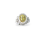 Intense Yellow & White Diamond Ring (GIA Certificate) - K.S. Sze & Sons
