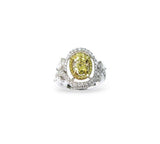 Intense Yellow & White Diamond Ring (GIA Certificate)