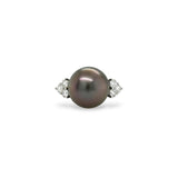 Tahitian South Sea Pearl & Diamond Ring