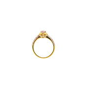 Fancy Pink-Purple Diamond Ring (GIA Certificate)