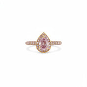 Fancy Pink-Purple Diamond Ring (GIA Certificate)