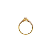 Pear-Shaped Fancy Brownish Pink & White Diamond Ring (GIA Certificate)