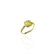Fancy Intense Yellow Diamond Ring (GIA Certificate) - K.S. Sze & Sons