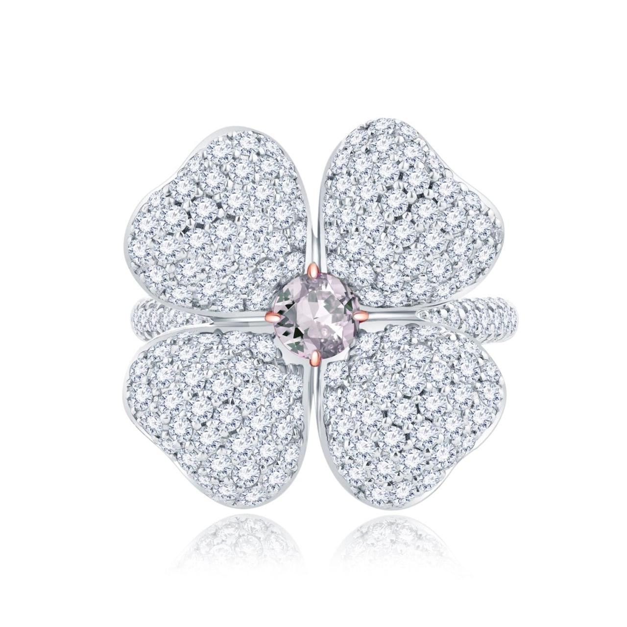 Pink & White Diamond Ring (GIA Certificate) - K.S. Sze & Sons