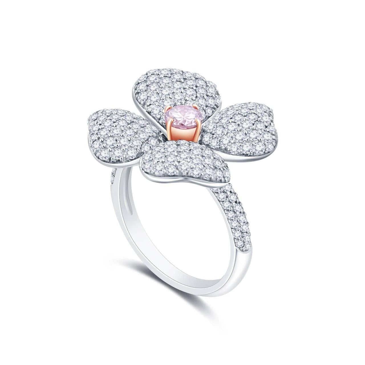 Pink & White Diamond Ring (GIA Certificate) - K.S. Sze & Sons