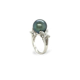 Tahitian South Sea Pearl & Diamond Ring