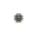 Tahitian Pearl & Diamond Ring