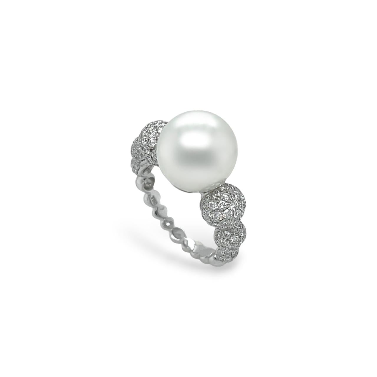 South Sea Pearl & Diamond Ring - K.S. Sze & Sons