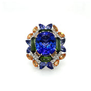 Tanzanite & Diamond Ring/Brooch/Pendant (CAG Certificate) - K.S. Sze & Sons