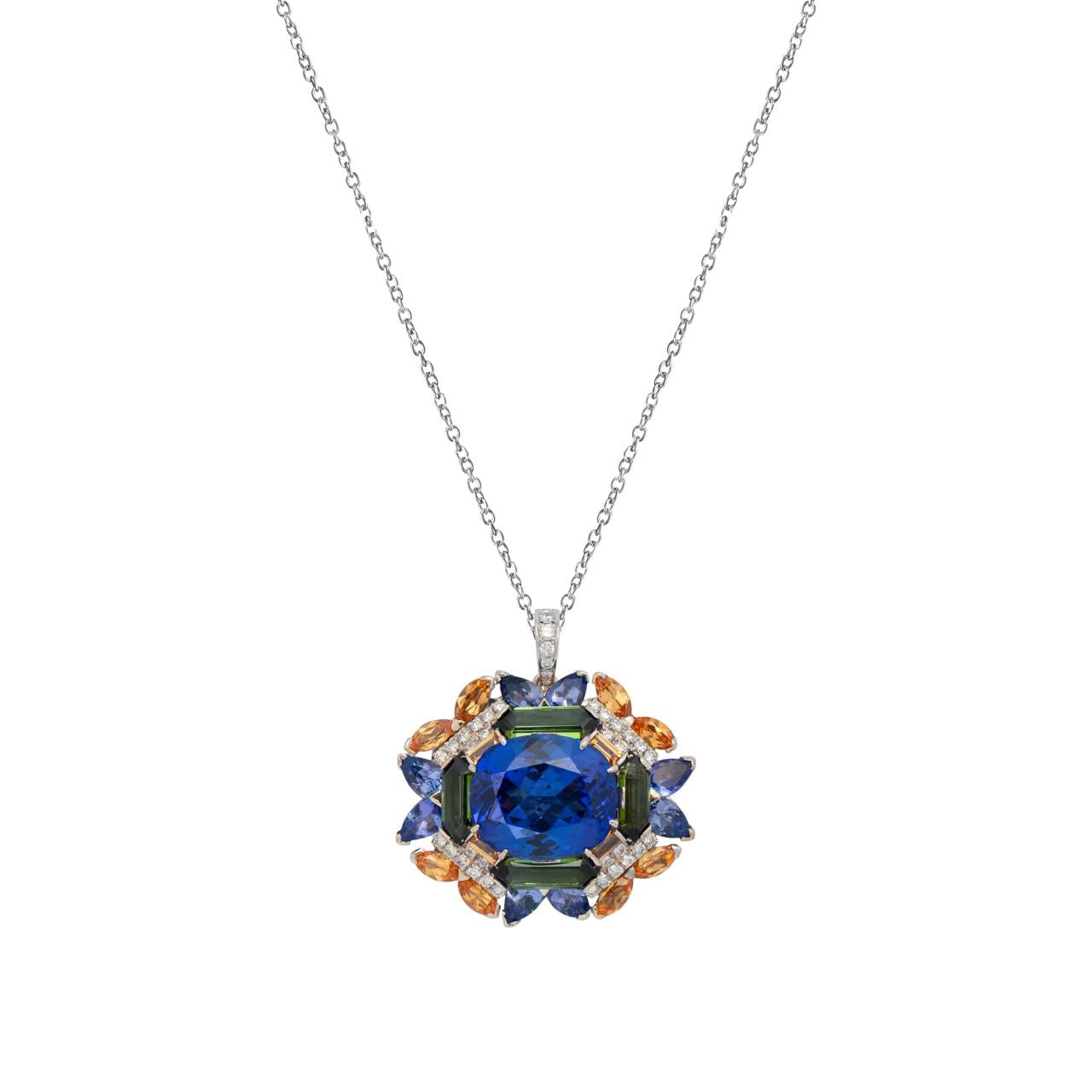 Tanzanite & Diamond Ring/Brooch/Pendant (CAG Certificate) - K.S. Sze & Sons