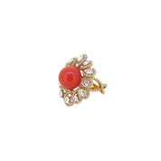 Coral & Diamond Ring - K.S. Sze & Sons