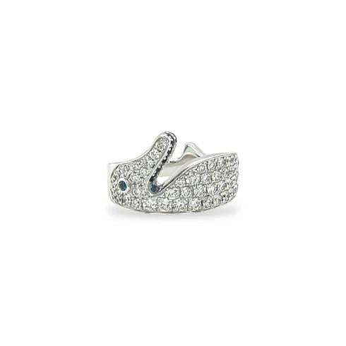 Diamond & Sapphire Rabbit Ring - K.S. Sze & Sons