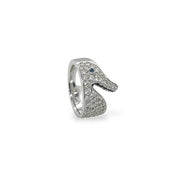 Diamond & Sapphire Rabbit Ring - K.S. Sze & Sons