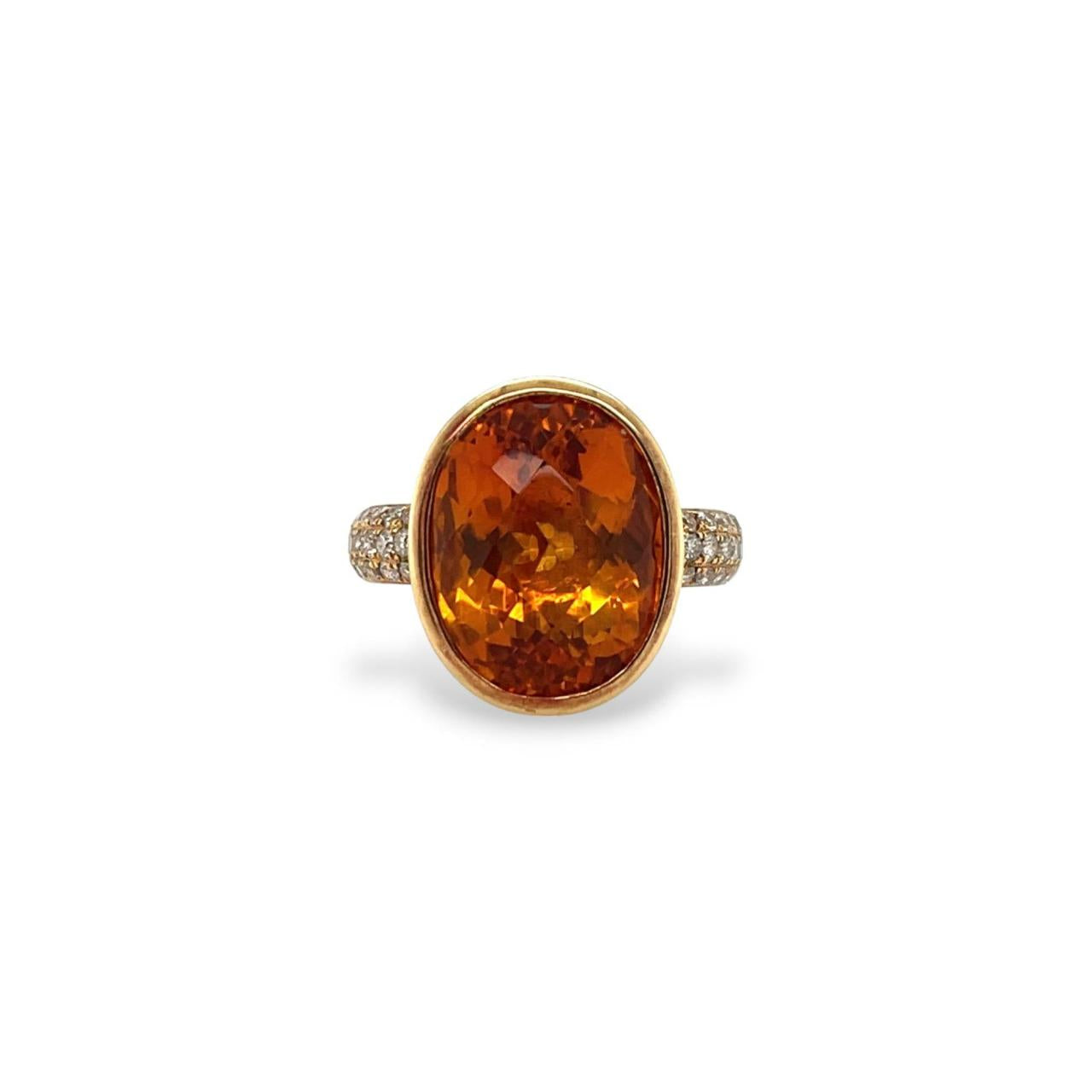 Citrine & Diamond Ring - K.S. Sze & Sons