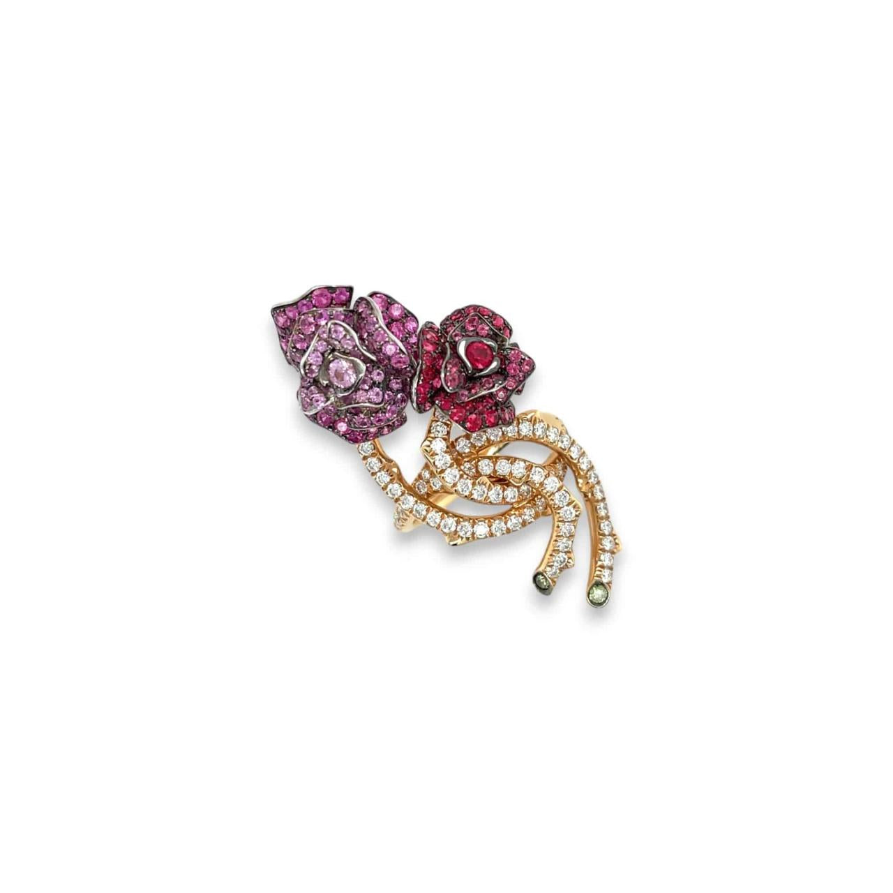 Diamond Rose Ring - K.S. Sze & Sons