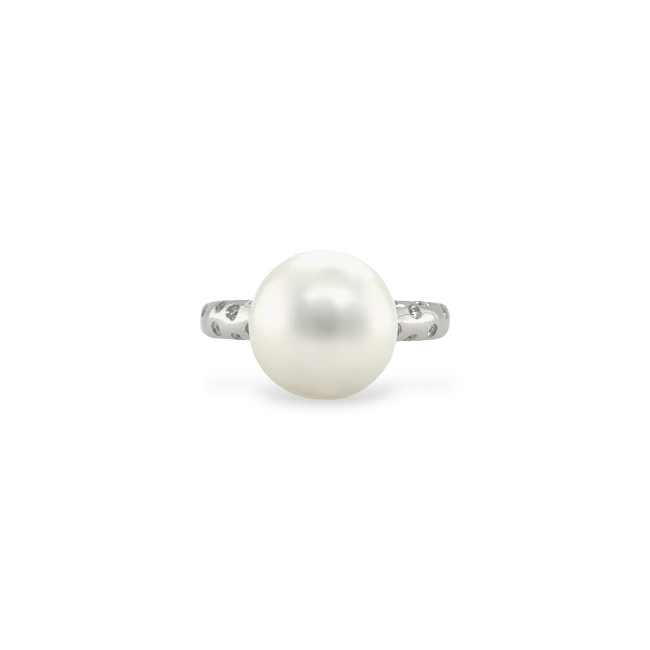 South Sea Pearl & Diamond Ring - K.S. Sze & Sons