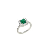 Emerald & Diamond Ring (GRS Certificate)