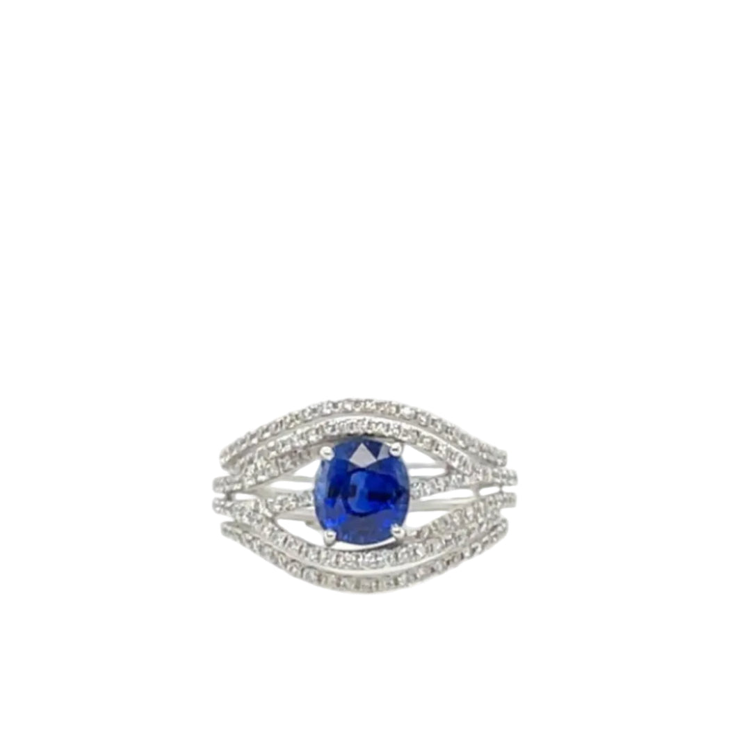 Sapphire & Diamond Ring - K.S. Sze & Sons