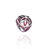 Ruby & White Diamond Ring